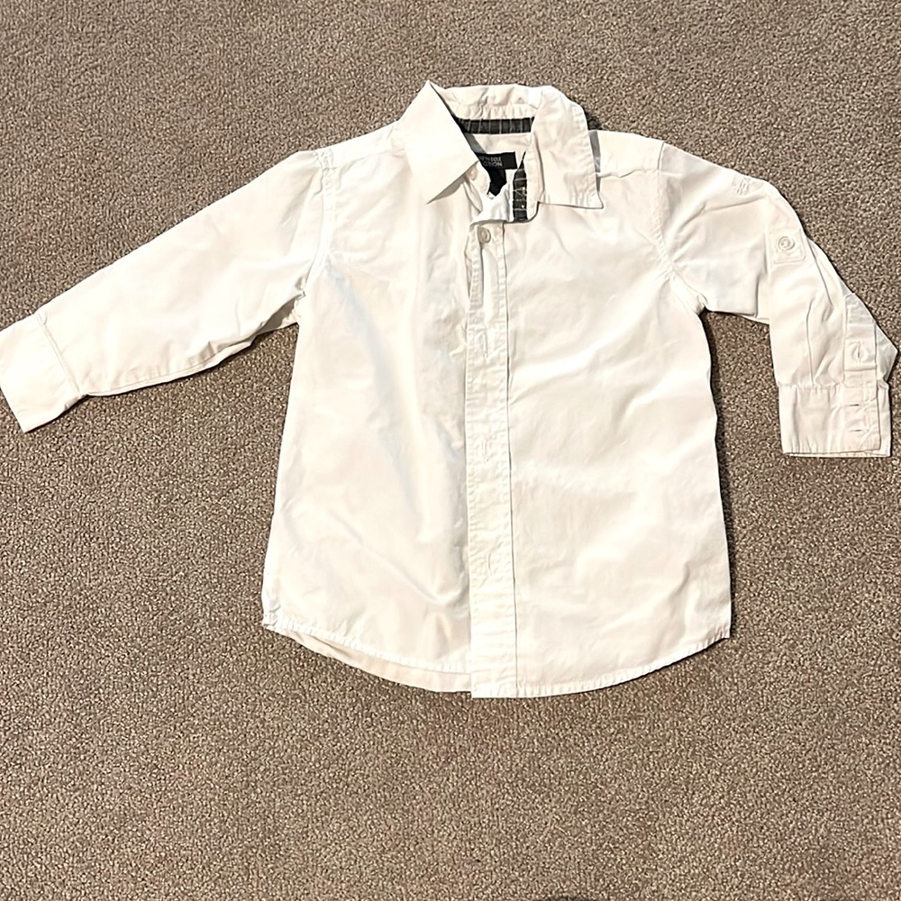 Boys white dress shirt